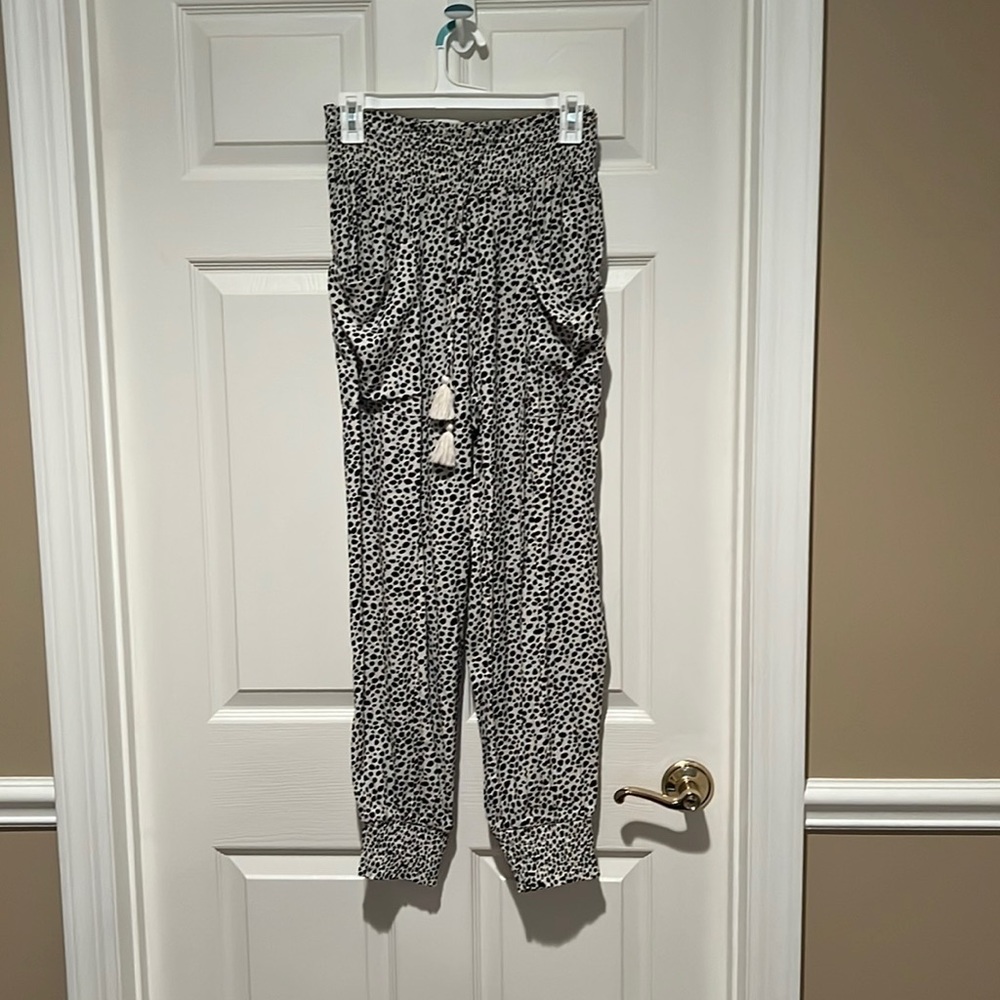 Flowy jogger style pants perfect for beach cover up or lounging